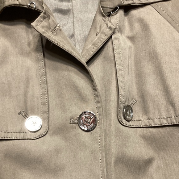 Michael Kors Taupe Brown Rain Trench Jacket Coat - Picture 5 of 12